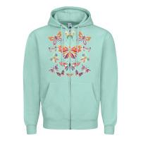 Seafoam butterfly breeds butterfly t shirt Zipper Hoodie - linhVisuals