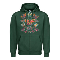 Sports Green butterfly breeds butterfly t shirt Zipper Hoodie - linhVisuals