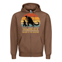 Chestnut mens grandpazilla grandpa of monsters retro halloween christmas t shir Zipper Hoodie - linhVisuals