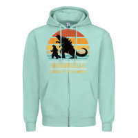 Seafoam mens grandpazilla grandpa of monsters retro halloween christmas t shir Zipper Hoodie - linhVisuals