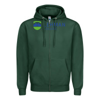 Sports Green lehman college Zipper Hoodie - linhVisuals