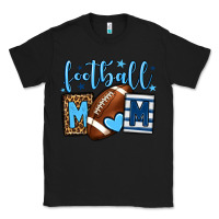 Black Football mom blue team color  mother's day Classic Tee - HowdyJamesFarm