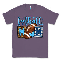Lavender Football mom blue team color  mother's day Classic Tee - HowdyJamesFarm