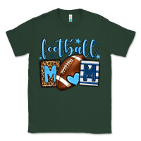 Sports Green Football mom blue team color  mother's day Classic Tee - HowdyJamesFarm