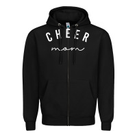 Black cute cheer mom t shirt Zipper Hoodie - linhVisuals