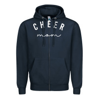 Navy cute cheer mom t shirt Zipper Hoodie - linhVisuals