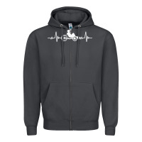 Great Recumbent Bike Heartbeat Design Cycling T Shirt Zipper Hoodie | Teevron