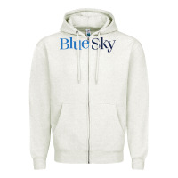 Oatmeal Heather Blue Sky Studios Zipper Hoodie - linhVisuals