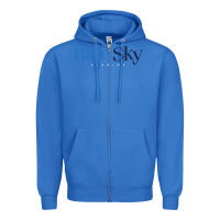 True Royal Blue Sky Studios Zipper Hoodie - linhVisuals