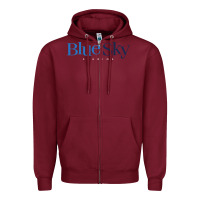Burgundy Blue Sky Studios Zipper Hoodie - linhVisuals