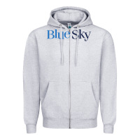 Heather Grey Blue Sky Studios Zipper Hoodie - linhVisuals