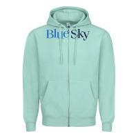 Seafoam Blue Sky Studios Zipper Hoodie - linhVisuals
