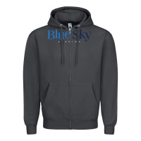 Smoke Blue Sky Studios Zipper Hoodie - linhVisuals