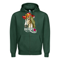 Sports Green derby day shirt 2022 horse derby party horse racing t shirt Zipper Hoodie - linhVisuals