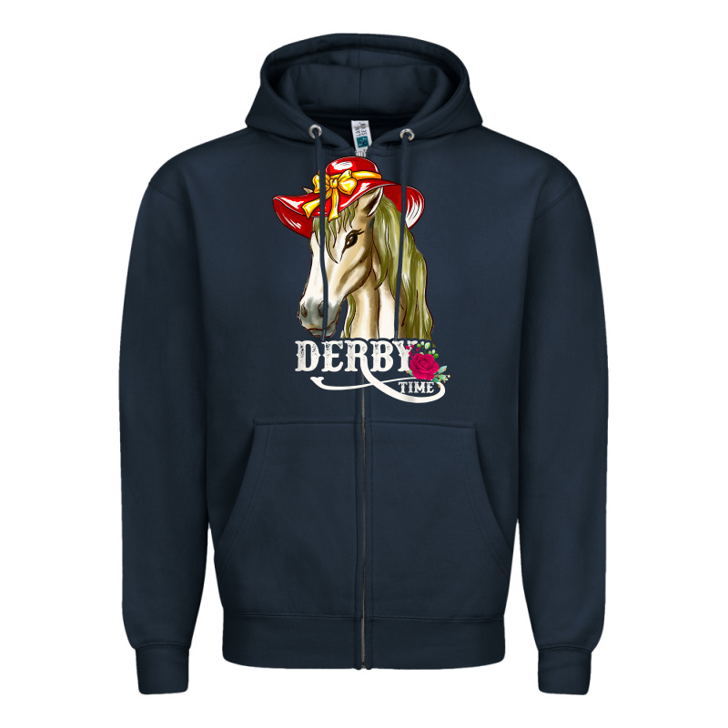 Derby Day Shirt 2022 Horse Derby Party Horse Racing T Shirt Zipper Hoodie by linhVisuals | Teevron