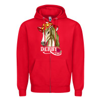 Red derby day shirt 2022 horse derby party horse racing t shirt Zipper Hoodie - linhVisuals