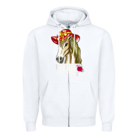 White derby day shirt 2022 horse derby party horse racing t shirt Zipper Hoodie - linhVisuals