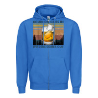 True Royal bourbon goes in wisdom comes out vintage t shirt Zipper Hoodie - linhVisuals