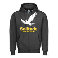 Charcoal Heather Solitude Mountain Resort Zipper Hoodie - linhVisuals
