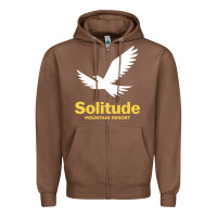 Chestnut Solitude Mountain Resort Zipper Hoodie - linhVisuals