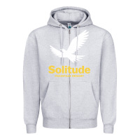Heather Grey Solitude Mountain Resort Zipper Hoodie - linhVisuals