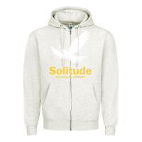 Oatmeal Heather Solitude Mountain Resort Zipper Hoodie - linhVisuals