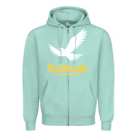 Seafoam Solitude Mountain Resort Zipper Hoodie - linhVisuals