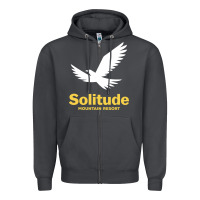 Smoke Solitude Mountain Resort Zipper Hoodie - linhVisuals