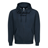 Navy Chopard Zipper Hoodie - linhVisuals