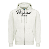 Oatmeal Heather Chopard Zipper Hoodie - linhVisuals