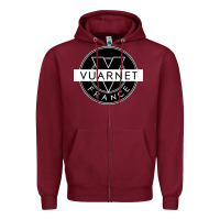 Burgundy Vuarnet France Zipper Hoodie - linhVisuals