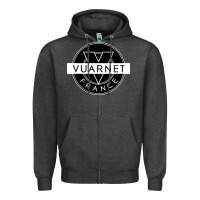 Charcoal Heather Vuarnet France Zipper Hoodie - linhVisuals