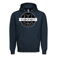 Navy Vuarnet France Zipper Hoodie - linhVisuals