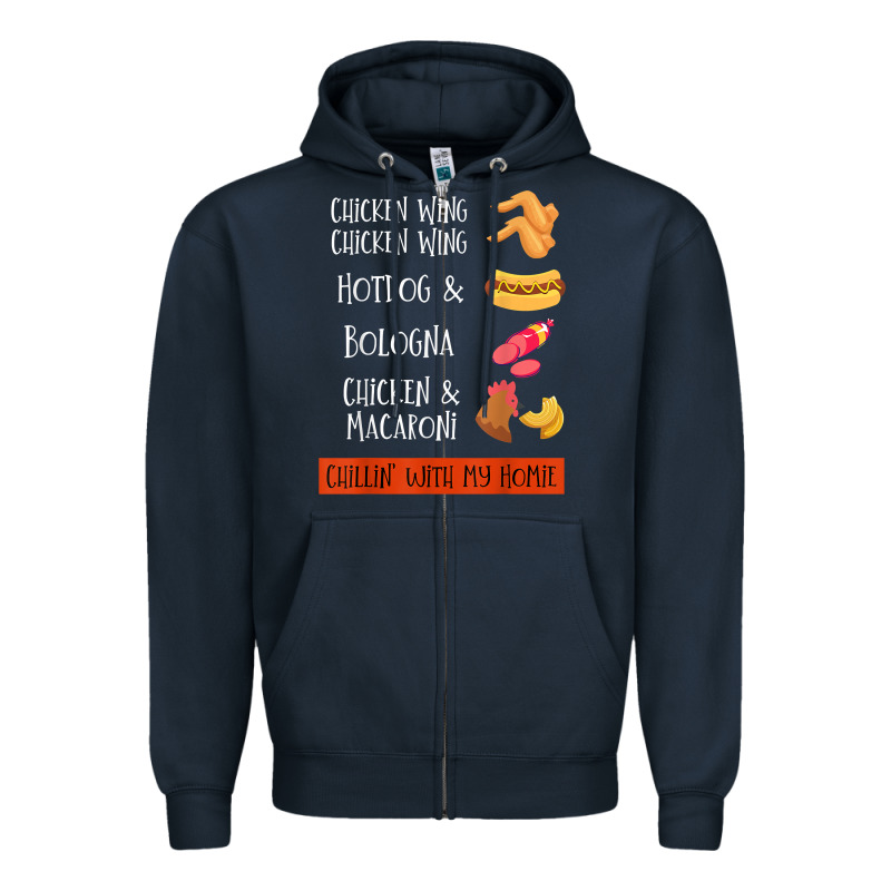 Chicken Wing Chicken Wing Hotdog And Bologna Shirt T Shirt Zipper Hoodie by linhVisuals | Teevron