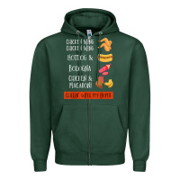 Sports Green chicken wing chicken wing hotdog and bologna shirt t shirt Zipper Hoodie - linhVisuals