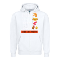 White chicken wing chicken wing hotdog and bologna shirt t shirt Zipper Hoodie - linhVisuals