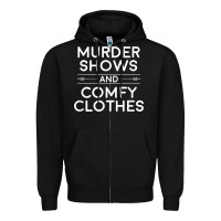 Black crime shows shirt, murder shows and comfy clothes t shirt Zipper Hoodie - linhVisuals