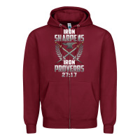Burgundy iron sharpens iron quote proverbs 2717 christian cool gift t shirt Zipper Hoodie - linhVisuals