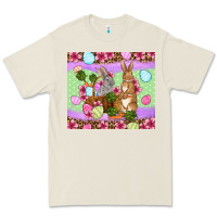 Bone Easter eggs bunnys basket Premium Tee - OliviaCreatesArt