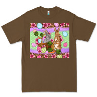 Cacao Easter eggs bunnys basket Premium Tee - OliviaCreatesArt