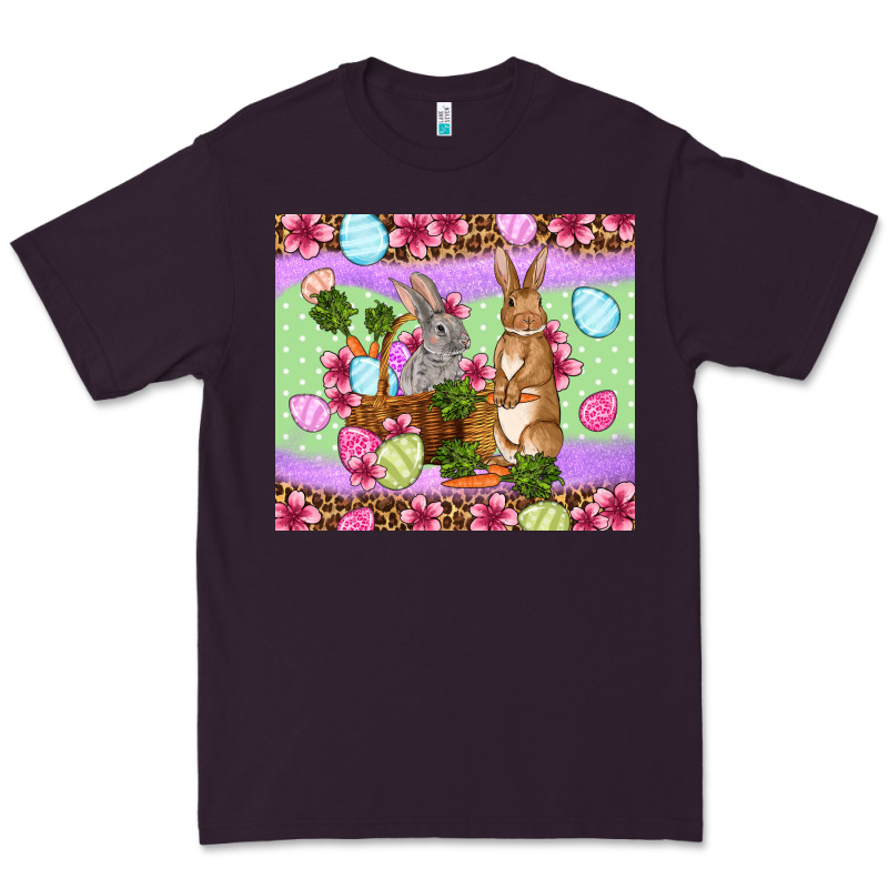 Easter Eggs Bunnys Basket Premium Tee by OliviaCreatesArt | Teevron