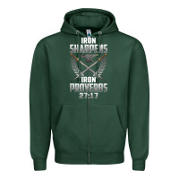 Sports Green iron sharpens iron quote proverbs 2717 christian cool gift t shirt Zipper Hoodie - linhVisuals