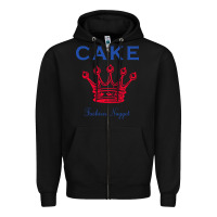 Black Cake Fashion Nugget Zipper Hoodie - linhVisuals