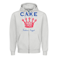 Dove Grey Cake Fashion Nugget Zipper Hoodie - linhVisuals
