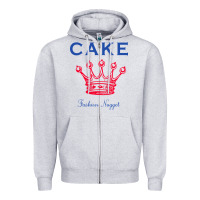 Heather Grey Cake Fashion Nugget Zipper Hoodie - linhVisuals