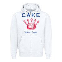 White Cake Fashion Nugget Zipper Hoodie - linhVisuals
