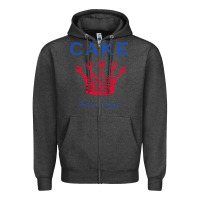 Charcoal Heather Cake Fashion Nugget Zipper Hoodie - linhVisuals
