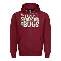 Burgundy funny bug tshirt, insect lover shirt, bug collector t shirt Zipper Hoodie - linhVisuals