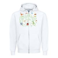 White funny bug tshirt, insect lover shirt, bug collector t shirt Zipper Hoodie - linhVisuals