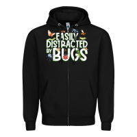 Black funny bug tshirt, insect lover shirt, bug collector t shirt Zipper Hoodie - linhVisuals